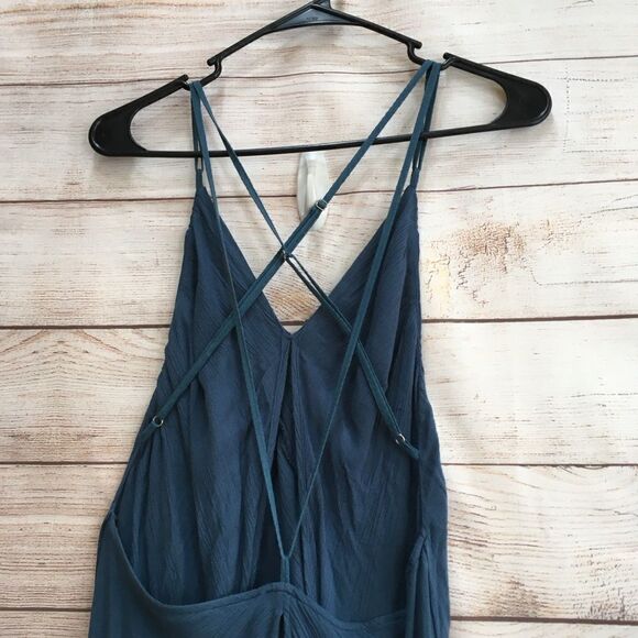 FREE PEOPLE FOUR PANEL MAXI DRESS IN DEEP TEAL - Picture 9 of 11